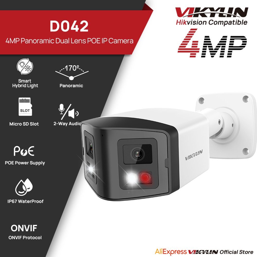 Smart Home X10 - VIKYLIN 170 ° Cámara IP de