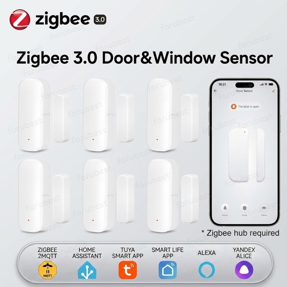 Smart Home Website - Sensor de puerta y ventana Zigbee