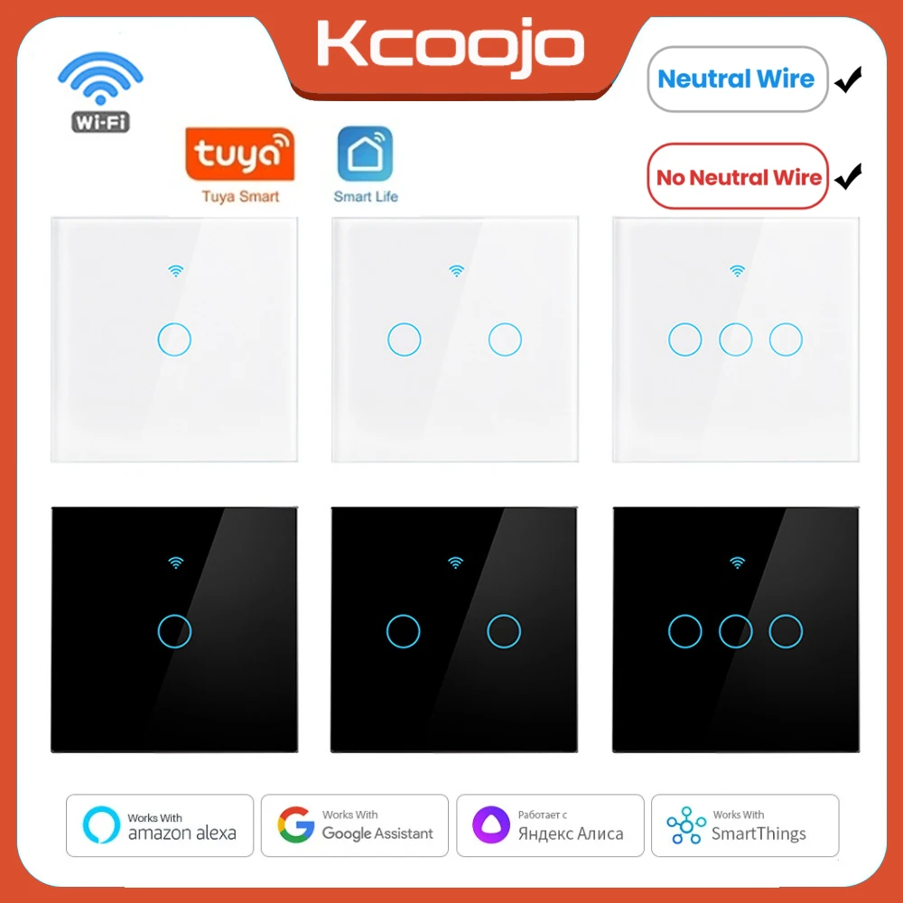 Smart Home Google - Tuya Wifi UE interruptores inteligentes 1/2/3/4