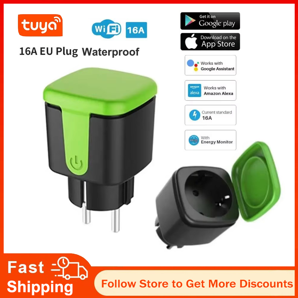 Smart Home Google - Enchufe Inteligente WiFi Tuya EU 16A,