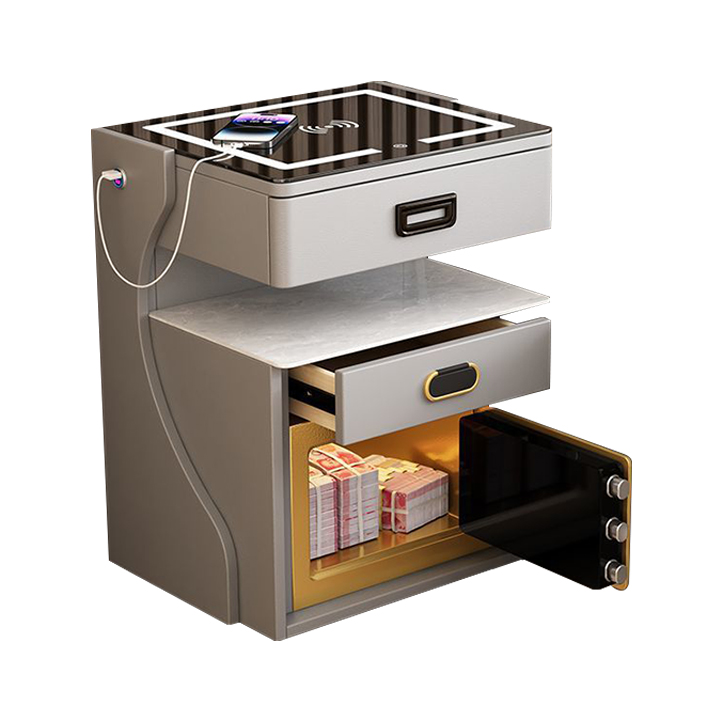 Smart Home Design - Mesita de noche multifuncional inteligente: mesita