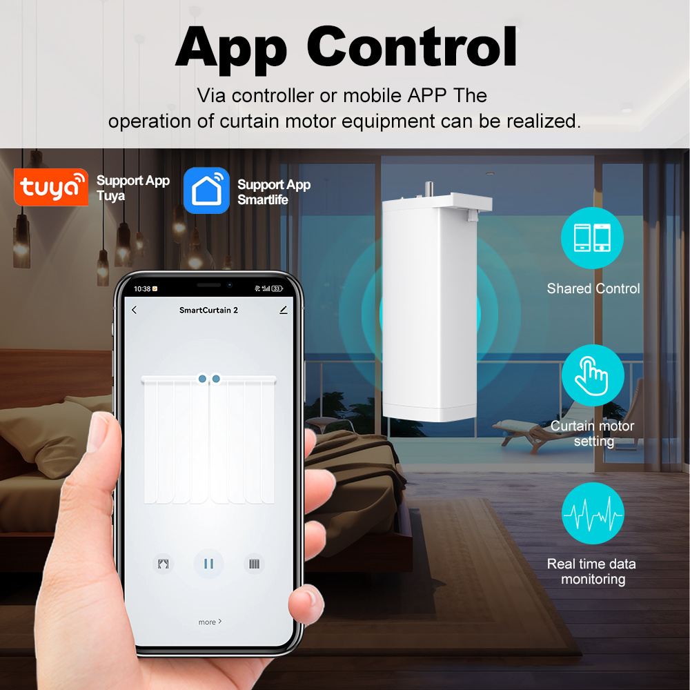 Motor de Cortina Eléctrico Int - Smart Home Blinds reseña y precio