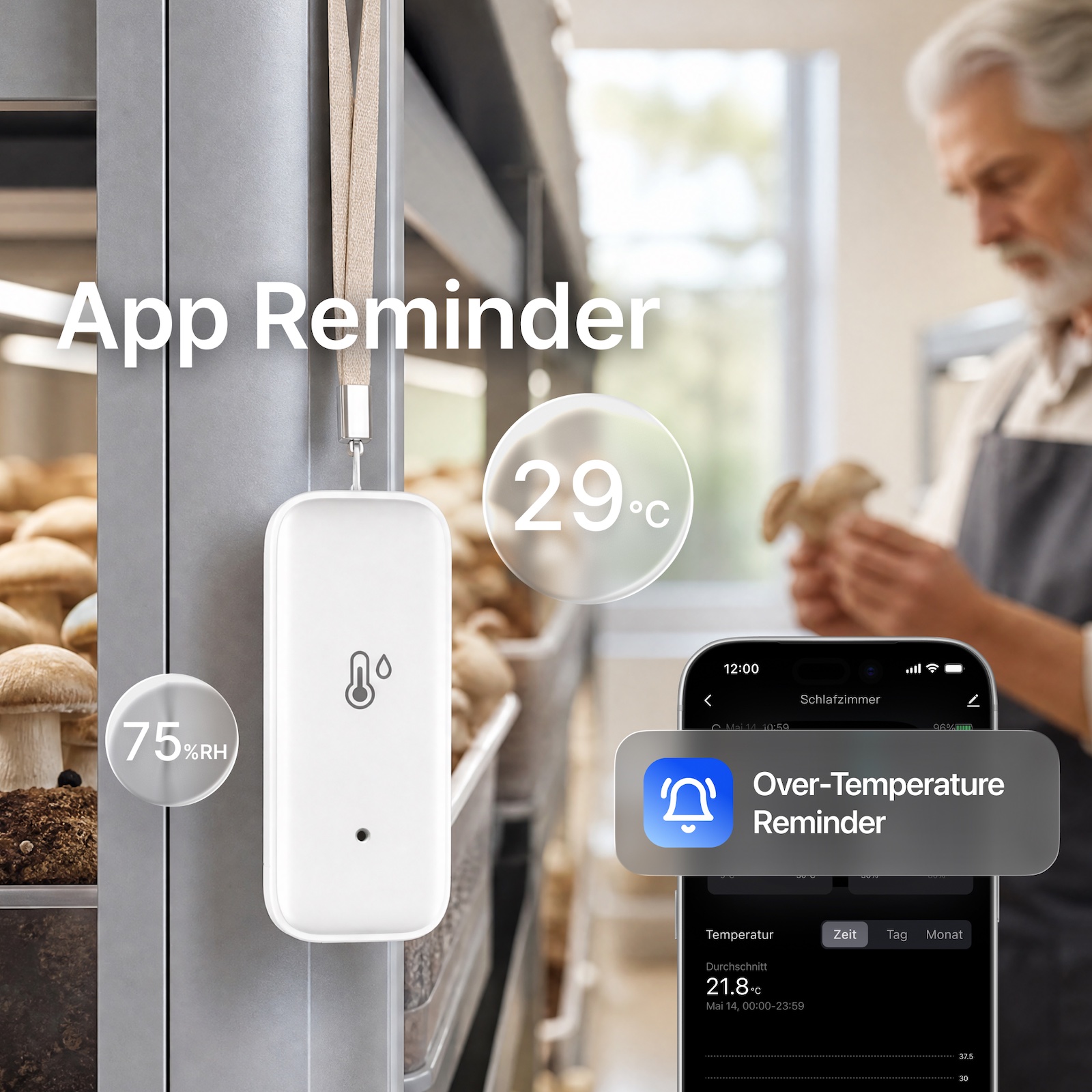 Sensor de Temperatura y Humeda - Smart Home Samsung reseña y precio