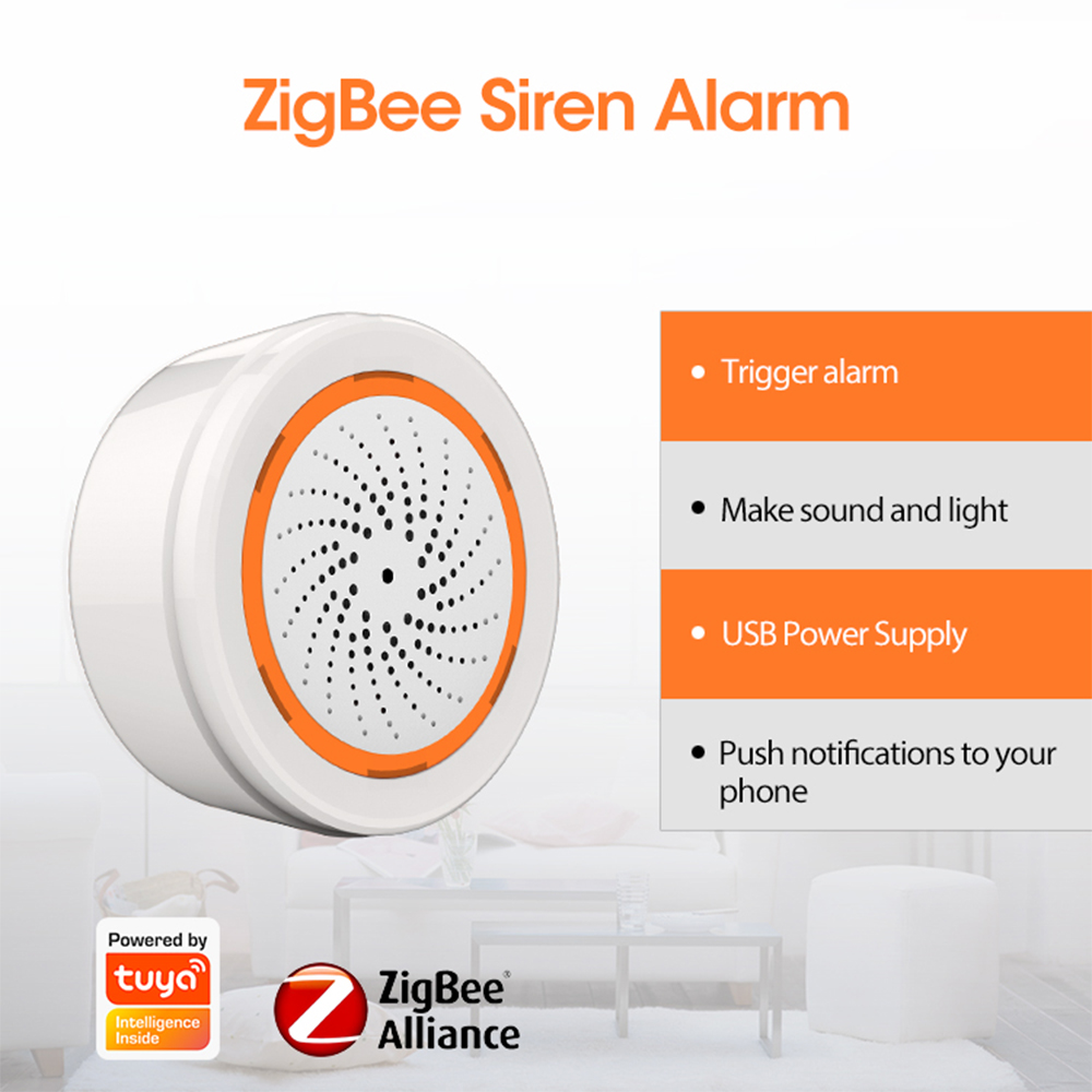 Coolcam-alarma de sirena intel - Smart Home Website reseña y precio