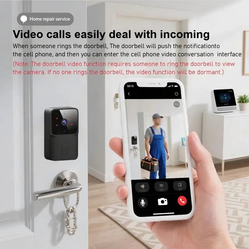 Timbre inalámbrico inteligente - Smart Home Video Doorbell Installation reseña y precio