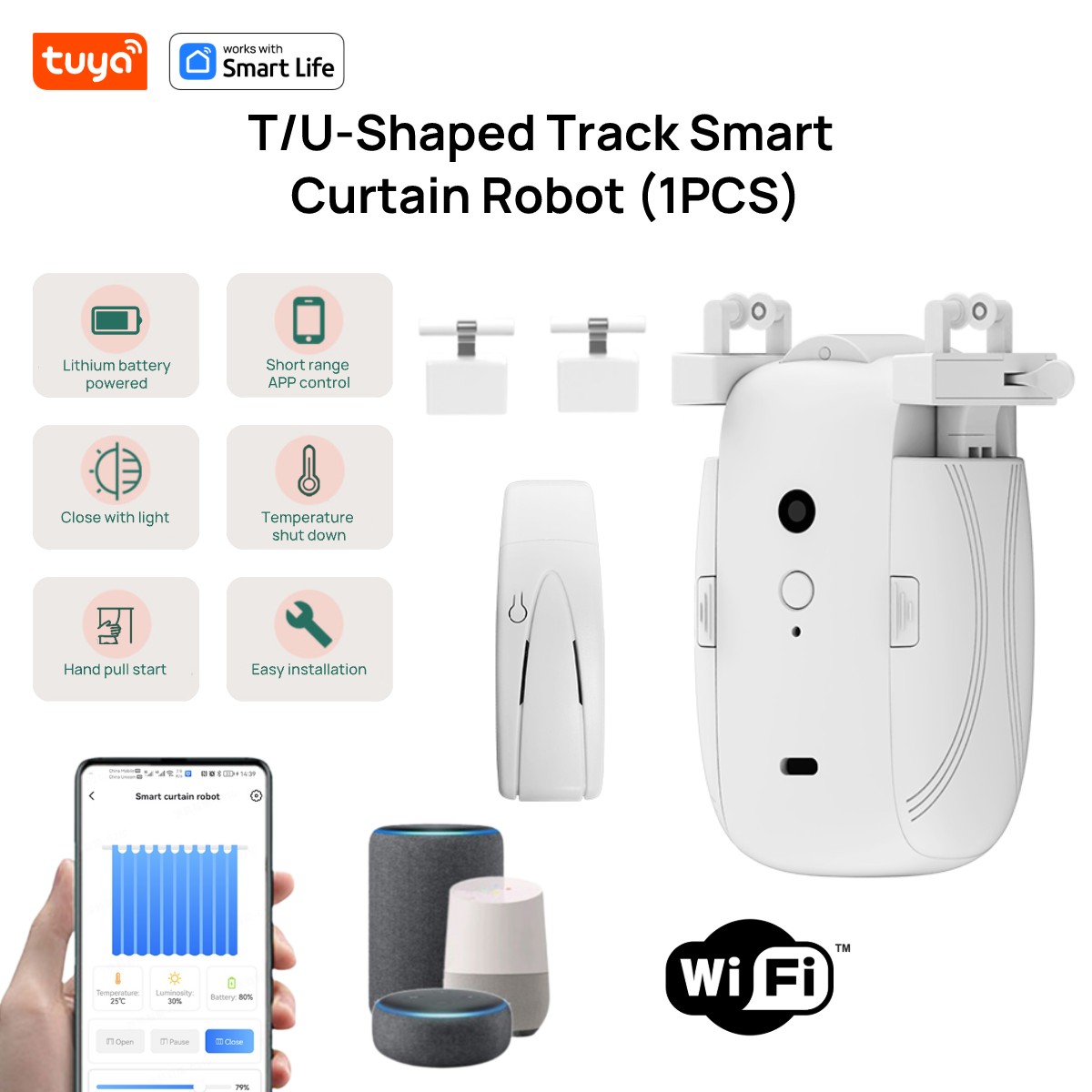 Robot de cortina WiFi intelige - Smart Home Website reseña y precio
