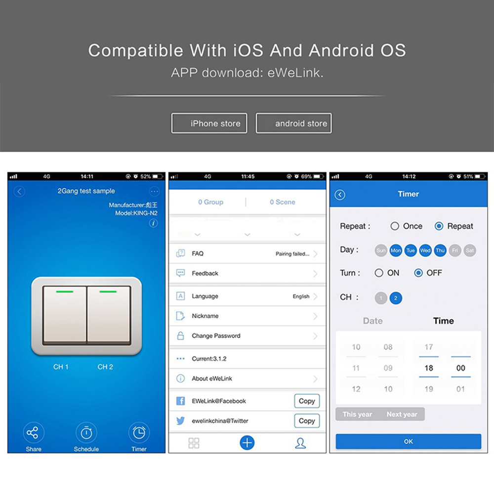 Interruptor Inteligente WiFi d - Smart Home Lighting Control reseña y precio