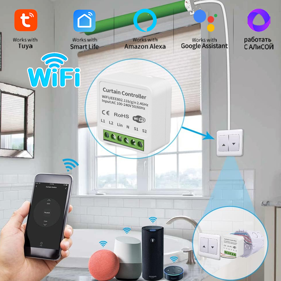 Módulo de interruptor de corti - Smart Home Blinds reseña y precio