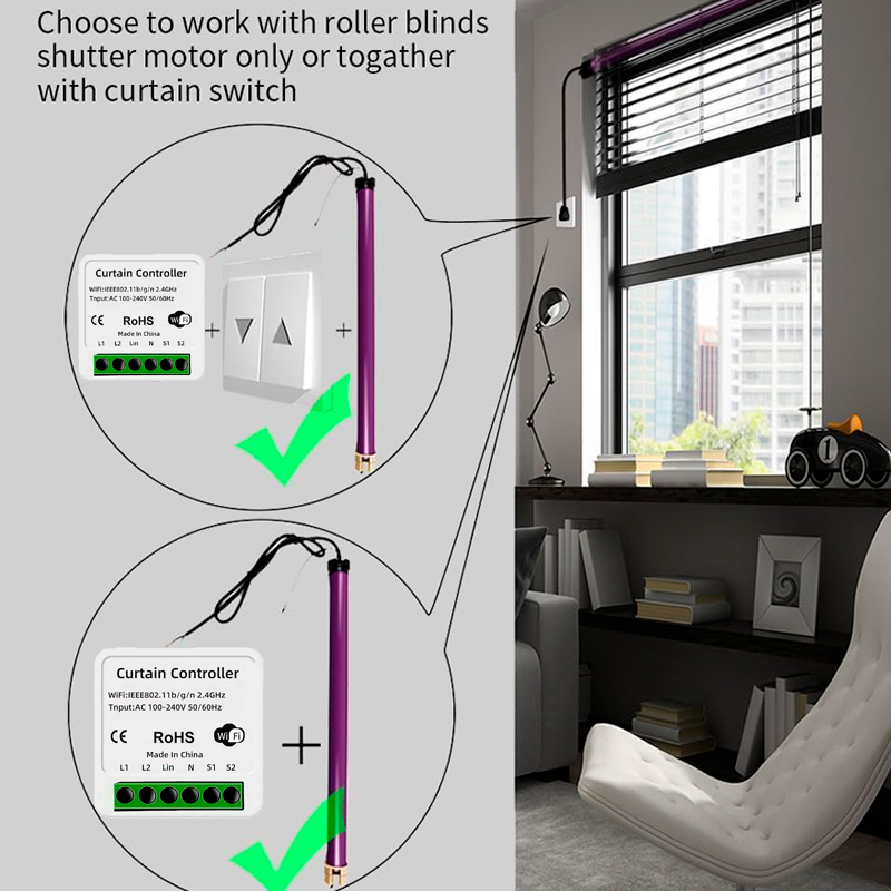 Módulo de interruptor de corti - Smart Home Blinds reseña y precio