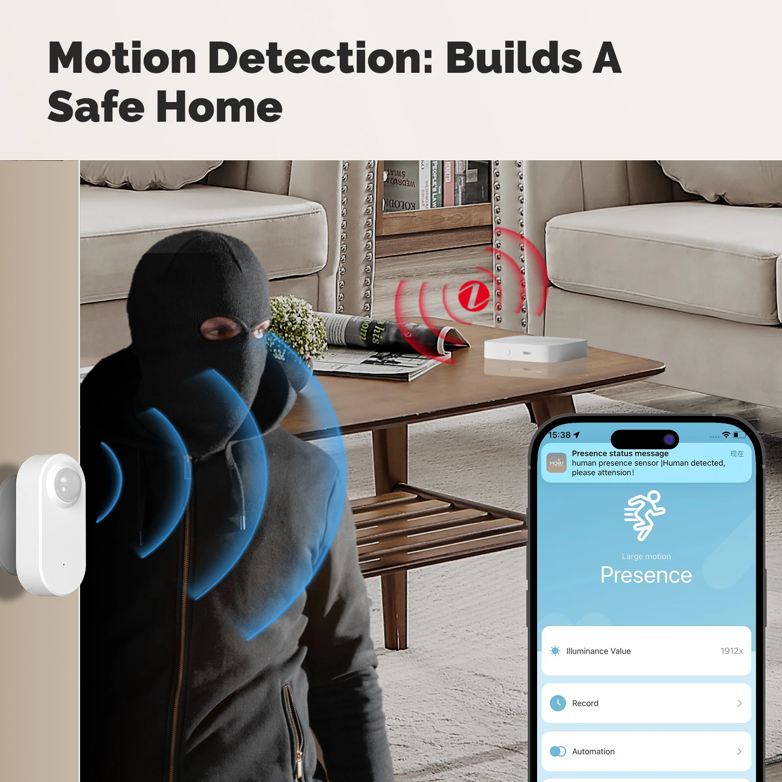 Sensor de Presencia Humana PIR - Smart Home Moes reseña y precio