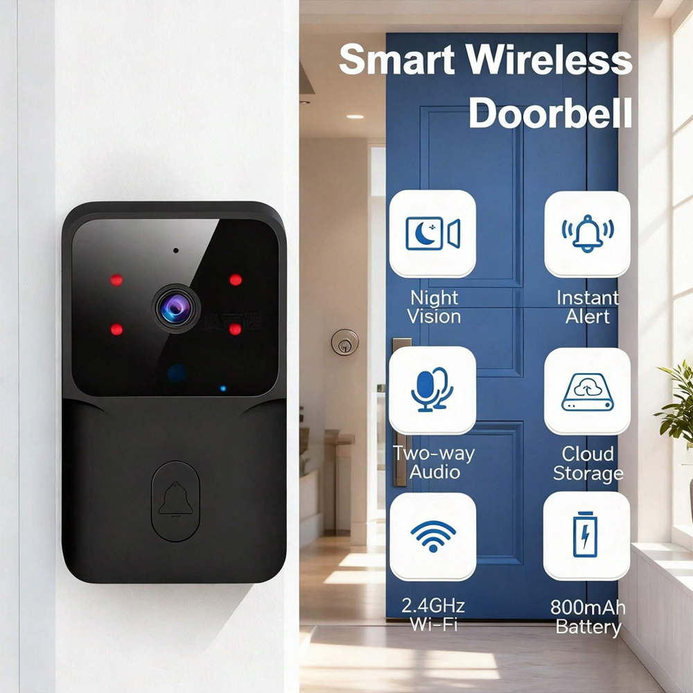 Timbre inalámbrico WiFi inteli - Smart Home Video Doorbell Installation reseña y precio