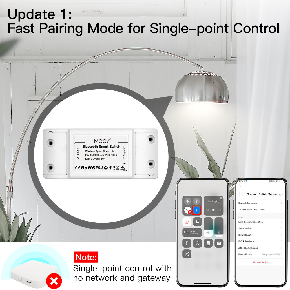 Módulo de Relé con Interruptor - Smart Home Moes reseña y precio