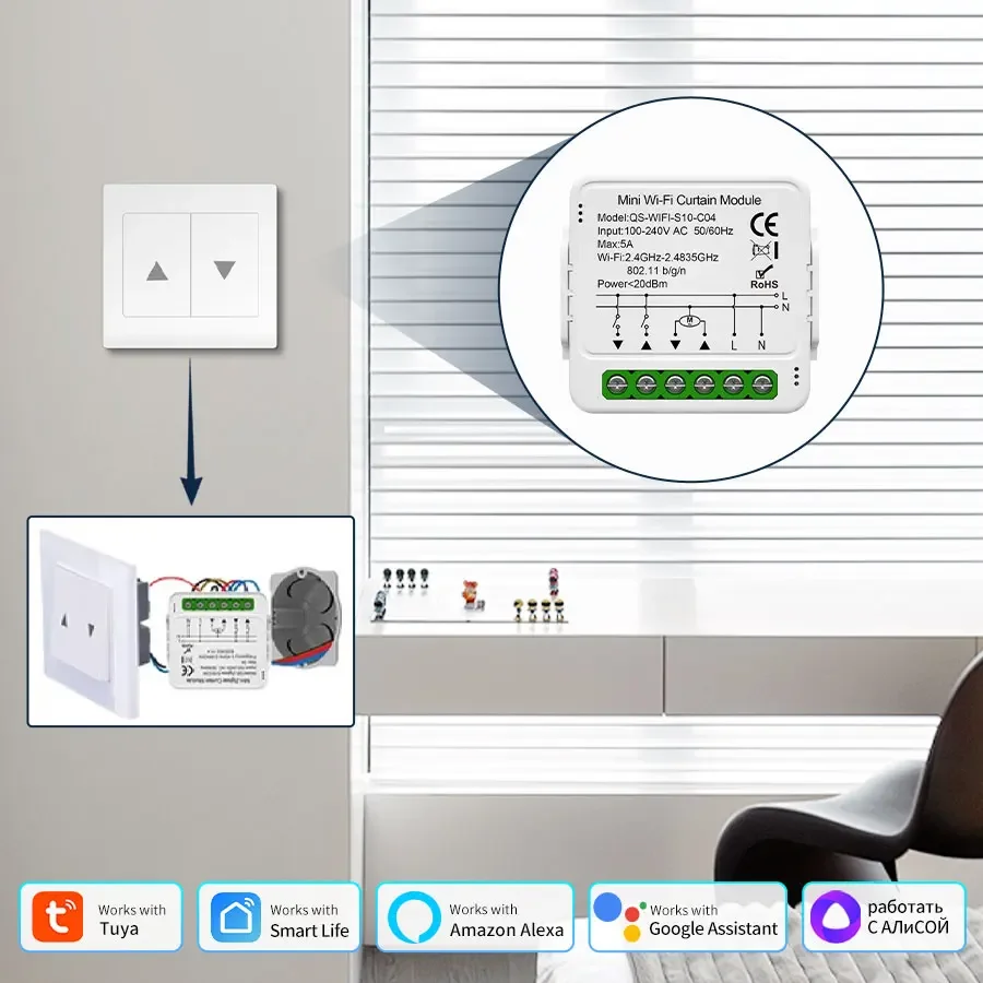 Módulo de Interruptor Intelige - Smart Home Blinds reseña y precio
