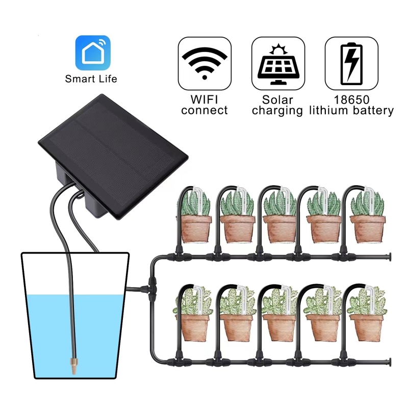 Kit de riego automático Solar  - Smart Home Diy reseña y precio